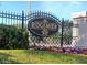 View of the Ridgemoor community sign with manicured landscaping and flowerbeds at 3798 Darston St, Palm Harbor, FL 34685