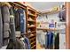 Spacious walk-in closet with custom shelving and ample storage for clothes, shoes, and accessories at 4308 W Beach Park Dr, Tampa, FL 33609