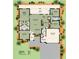 Detailed floor plan showcasing a spacious layout with 3 bedrooms, 2 bathrooms, a lanai, and a 2-car garage at 59 Mark Twain Ln, Rotonda West, FL 33947