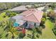 Beautiful backyard with screened pool, lovely landscaping, and inviting patio area perfect for relaxing at 8057 Rio Bella Pl, Bradenton, FL 34201