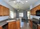 Bright kitchen with view to the living room at 829 Lantern Way # 829, Clearwater, FL 33765