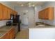 Functional kitchen featuring stainless steel appliances and ample cabinet space at 829 Lantern Way # 829, Clearwater, FL 33765
