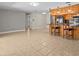 Kitchen with a large island, oak cabinets and plenty of open space at 862 College Hill Dr, Clearwater, FL 33765