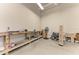 Spacious basement area, perfect for storage or a workshop with plenty of room for projects and tools at 140 Riviera Dunes Way # 404, Palmetto, FL 34221