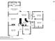Detailed floorplan showcasing the layout of this 3-bedroom, 2-bathroom home at 14048 Bruni Drive, Spring Hill, FL at 14048 Bruni Dr, Spring Hill, FL 34609