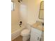 The bathroom features a granite counter, a bathtub and shower combination, and updated fixtures at 4517 100Th N Ave, Pinellas Park, FL 33782