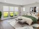 Bright bedroom with large windows, neutral tones, and elegant decor for a relaxing and inviting space at 525 Lamara Ne Way, St Petersburg, FL 33704