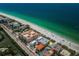 Stunning aerial view showcasing beach access for this beach side property at 614 Gulf Blvd # 4, Indian Rocks Beach, FL 33785