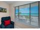 Amazing ocean view from living room, creating a serene and relaxing atmosphere at 614 Gulf Blvd # 4, Indian Rocks Beach, FL 33785