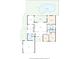 Home floor plan displaying the layout including the screened porch, pool, kitchen, and bedrooms at 11712 Palmer Dr, Tampa, FL 33624