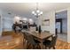 Open-concept dining room leads to a living room and kitchen, creating an inviting space at 1301 45Th N Ave, St Petersburg, FL 33703