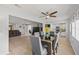 Open-concept dining area flows into the living room and kitchen, creating a seamless space at 1319 Leland Dr # 101, Sun City Center, FL 33573