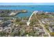Aerial view of the property, set in a picturesque neighborhood, close to the water and local amenities at 1874 N Washington Ave, Clearwater, FL 33755