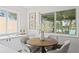 Cozy breakfast nook with views of the water, perfect for enjoying meals at 222 Mar St, St Pete Beach, FL 33706