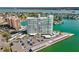 Condo high rise with boat docks and easy access to city and pristine waterfront lifestyle at 31 Island Way # 106, Clearwater Beach, FL 33767