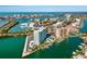 Expansive waterfront community with city views, boat docks, and stunning vistas at 31 Island Way # 106, Clearwater Beach, FL 33767