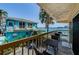 Enjoy the view from this condo's charming balcony with seating overlooking the waterway at 479 E Shore Dr # 8, Clearwater, FL 33767