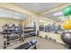Fitness center equipped with weights, machines, and mirrors for a complete workout experience at 5220 Brittany S Dr # 309, St Petersburg, FL 33715