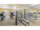 Community gym equipped with modern exercise equipment, weight machines and fitness accessories at 5220 Brittany S Dr # 309, St Petersburg, FL 33715