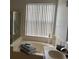 Bright bathroom with a soaking tub, vanity, and a window with natural light at 5229 Clover Mist Dr, Apollo Beach, FL 33572