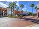 The vibrant town center features a fountain, palm trees, and upscale shopping at 12406 Bristol Commons Cir, Tampa, FL 33626