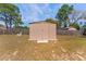 Backyard storage shed to store your gardening equipment, tools, and outdoor gear at 13191 Siam Dr, Spring Hill, FL 34609