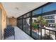 Relax in this bright, tiled lanai with beautiful views at 215 Valencia Blvd # 205, Belleair Bluffs, FL 33770