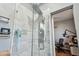 Modern bathroom featuring a glass-enclosed shower with tile walls and a high-end shower system at 4205 1St N Ave, St Petersburg, FL 33713