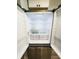 New stainless steel refrigerator with open doors and shelves, ready for groceries at 710 Seminole, Clearwater, FL 33755