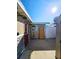 Private backyard space with an outdoor shower, offering a functional and refreshing addition to outdoor living at 13633 Britton Dr, Hudson, FL 34667
