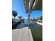Scenic waterfront view from the dock, showcasing serene water access and enhancing the property's appeal at 13633 Britton Dr, Hudson, FL 34667