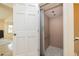 This home has a convenient elevator that provides easy access between floors, shown here open on the top floor at 2005 N Pointe Alexis Dr, Tarpon Springs, FL 34689