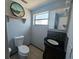 Charming half-bath featuring unique accents and a beautifully designed vanity at 3136 Primrose Dr, Holiday, FL 34691
