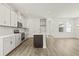 Bright kitchen with stainless appliances, a center island, and sleek cabinets at 408 W Paris St, Tampa, FL 33604