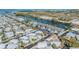 Scenic aerial view of a waterfront community with mature trees, canals, and water access at 4851 W Gandy Blvd # B3L35, Tampa, FL 33611