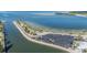 Aerial view of community boat parking area with lush palm trees and beautiful water views at 4851 W Gandy Blvd # B3L35, Tampa, FL 33611