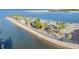 Beautiful aerial view of waterfront community with palm trees, recreational facilities, and ample parking at 4851 W Gandy Blvd # B3L35, Tampa, FL 33611