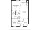 Detailed floor plan showcasing layout including primary bedroom, living room, kitchen, and covered patio at 6915 Stones Throw N Cir # 3104, St Petersburg, FL 33710