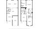 Detailed floor plan showcasing the layout of the first and second floor at 914 Woodbridge Ct, Safety Harbor, FL 34695