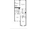 Detailed floor plan showcasing the layout of the bedrooms, bathrooms, laundry, and closets at 914 Woodbridge Ct, Safety Harbor, FL 34695