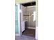 An outdoor bathroom with a glass shower, a vanity, and a toilet at 1208 E Kennedy Blvd # 1022, Tampa, FL 33602