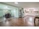 View of the kitchen and dining area, complete with stainless steel appliances at 12303 Greenland Dr, Riverview, FL 33579