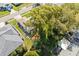 Home featuring a large shade tree in the backyard at 1489 Dundee Dr, Palm Harbor, FL 34684