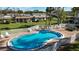 Aerial view of a community pool surrounded by well-maintained landscaping at 1601 43Rd N St # 226, St Petersburg, FL 33713
