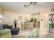 Inviting dining area with floral chairs, a mirrored wall, and decorative accents at 1712 Hammock Pine Blvd # 1712, Clearwater, FL 33761
