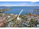 Stunning aerial view of the property highlighting its proximity to beautiful waterfront at 266 44Th Ave, St Pete Beach, FL 33706