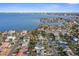 Magnificent coastal view of the residential area with serene waterfront and neighborhood streets at 266 44Th Ave, St Pete Beach, FL 33706