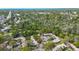 Expansive aerial view of the community with lush landscaping, mature trees, and ample parking at 4031 Bluff Oak Ct, Palm Harbor, FL 34684