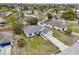 Beautiful aerial view of a one-story home with a grey roof and lush green surroundings at 5134 Jenson Ave, Spring Hill, FL 34608