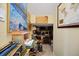 This is a dimly lit wine cellar with wine bottle storage at 5910 La Rosa Ln, Apollo Beach, FL 33572